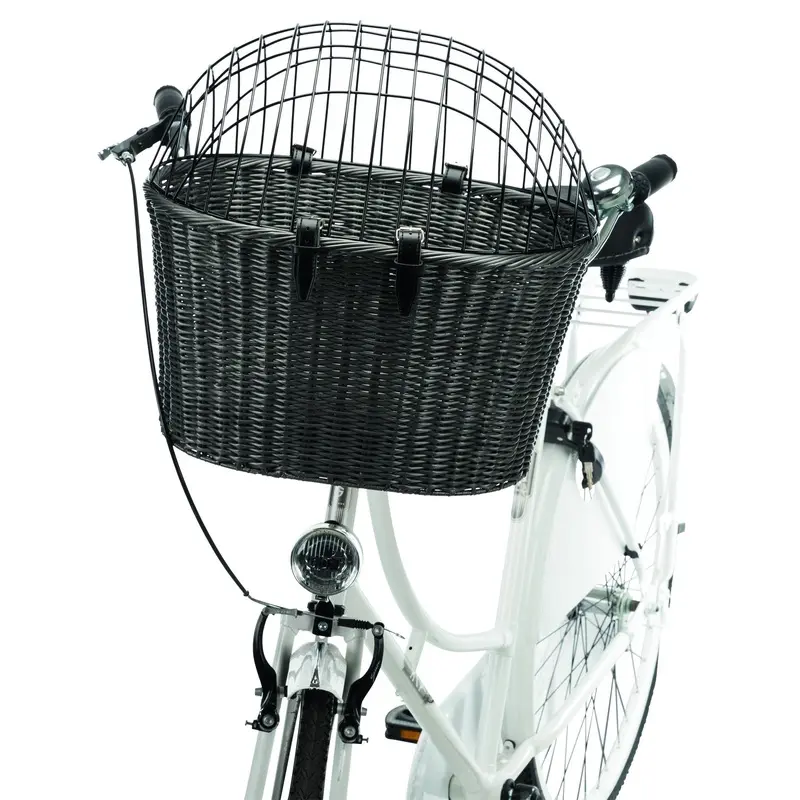 Trixie Bicycle basket with lattice, 44 x 34 x 41 cm, anthracite