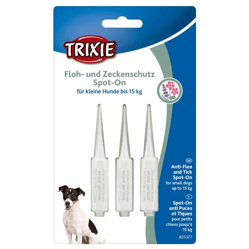 Trixie Spot-On Flea and tick protection for small dogs, 3 ? 1,5 ml