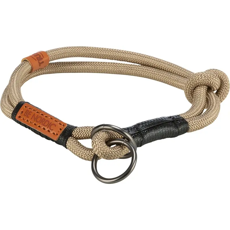 Trixie BE NORDIC semi-choke, M: 45 cm/ 8 mm, sand/black
