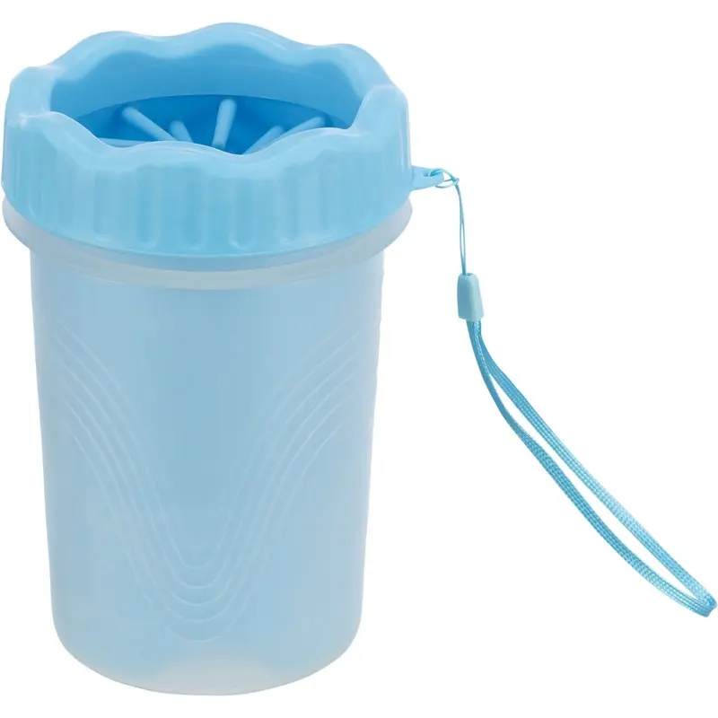 Trixie Paw cleaner, silicone/PP, M??L, blue