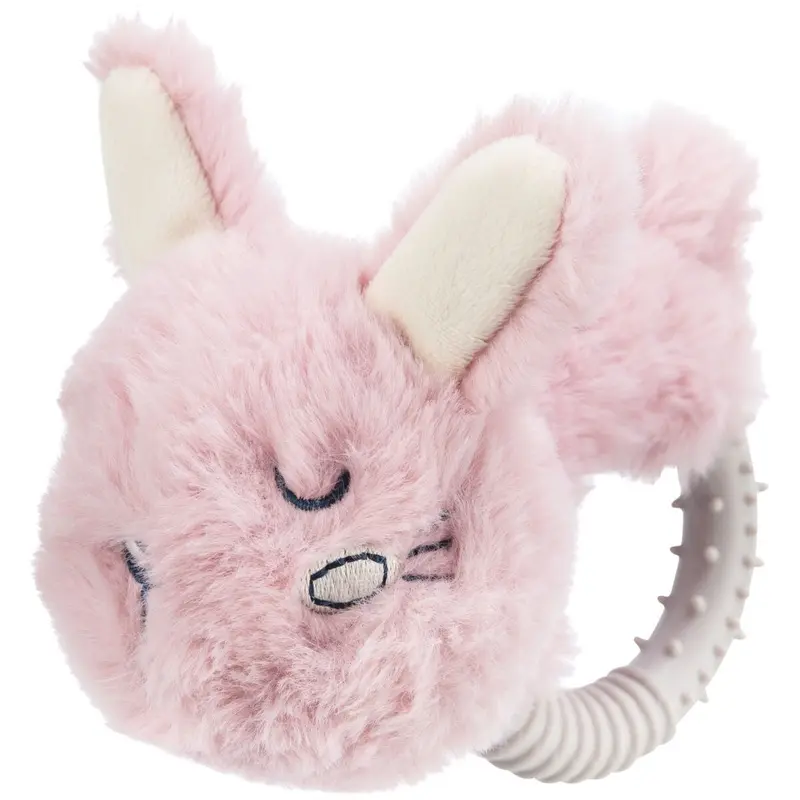 Trixie Junior rabbit (ring), plush/ TPR, 14 cm