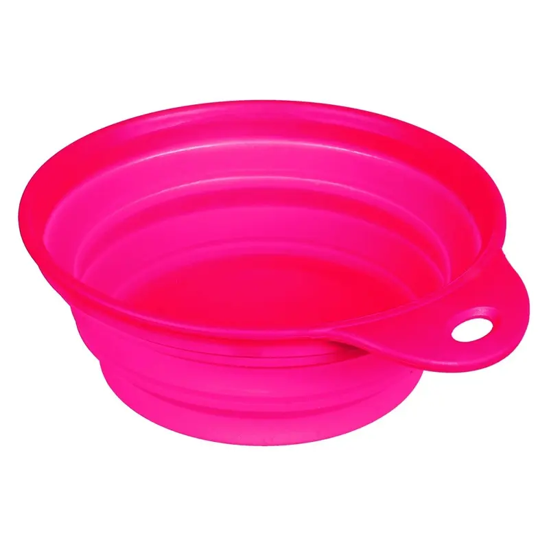 Trixie Travel bowl, silicone, solid rim, 1 l/diam. 18 cm