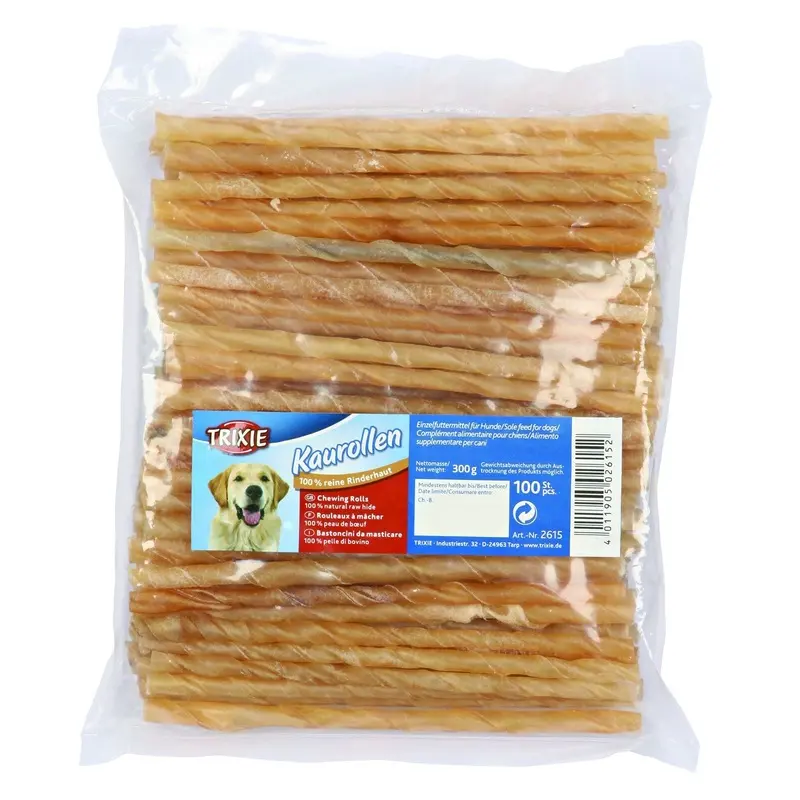 Trixie Chewing rolls, twisted, 12 cm/diam. 5-6 mm, 100 pcs.