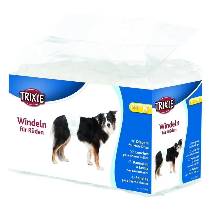 Trixie Diapers for male dogs, M-L, 12 pcs.