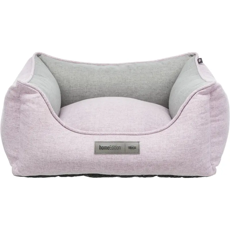 Trixie Lona bed, square, 60 x 50 cm, rose/grey