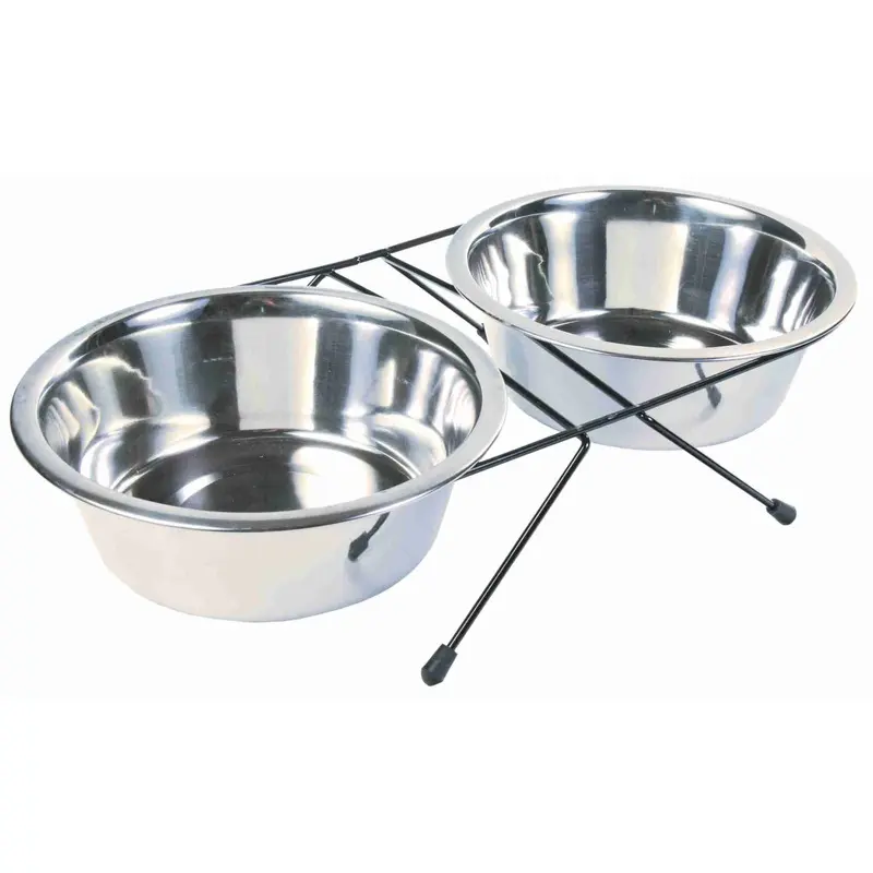 Trixie Eat on Feet bowl set, 2 x 1.8 l/diam. 20 cm