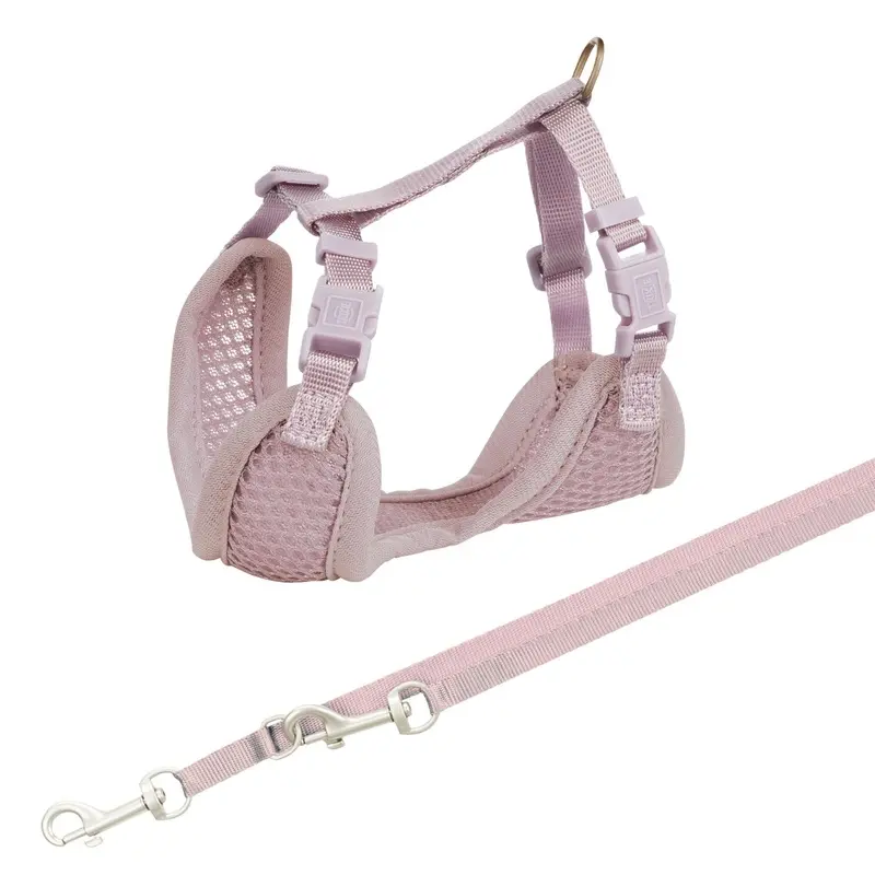Trixie Junior puppy soft harness with leash, 26??34 cm/10 mm, 2.00 m, light lilac