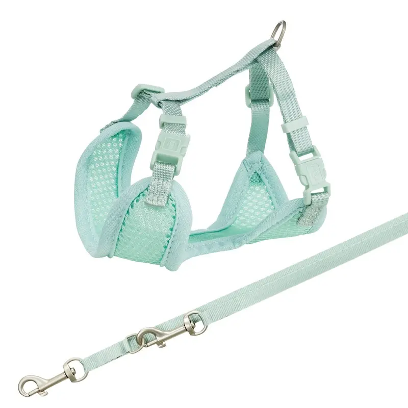Trixie Junior puppy soft harness with leash, 26??34 cm/10 mm, 2.00 m, mint