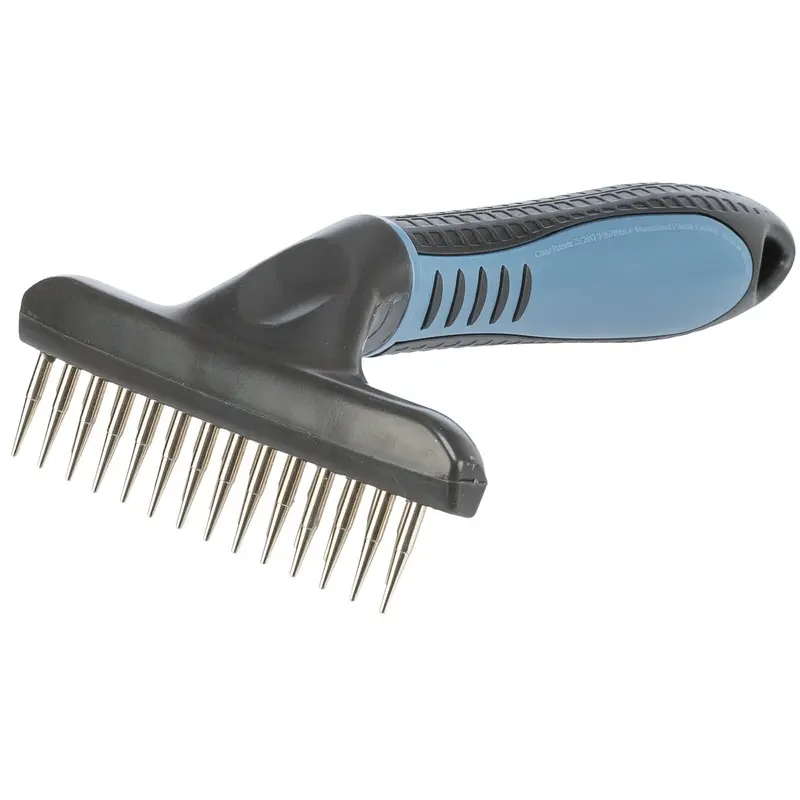 Trixie Metal groomer, long hair, two rows, 10 x 15 cm