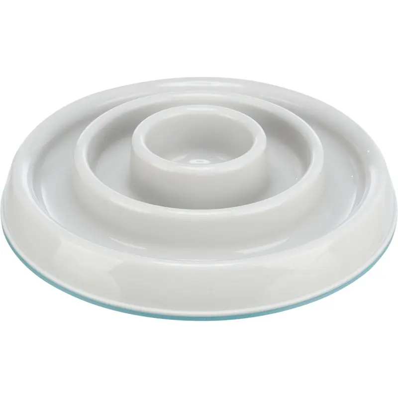 Trixie Slow Feeding bowl plastic/TPR, 0.45 l/ 23 cm, grey