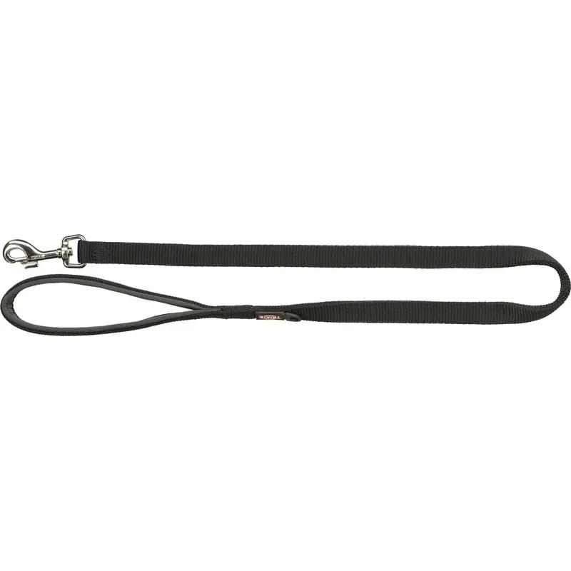 Trixie Premium leash, M-L: 1.00 m/20 mm, black