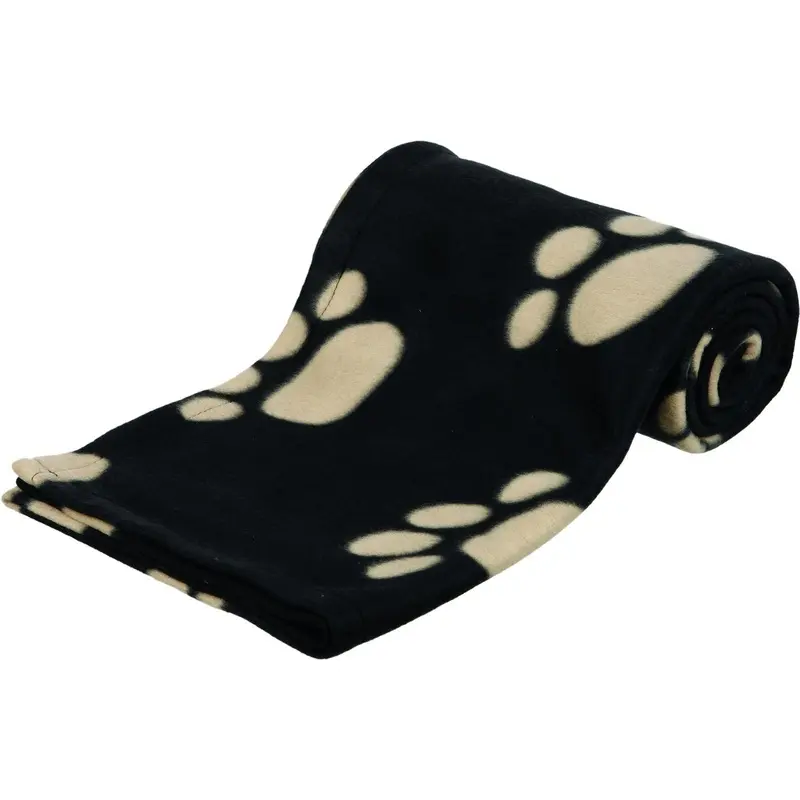 Trixie Barney fleece blanket, 150 x 100 cm, black/beige