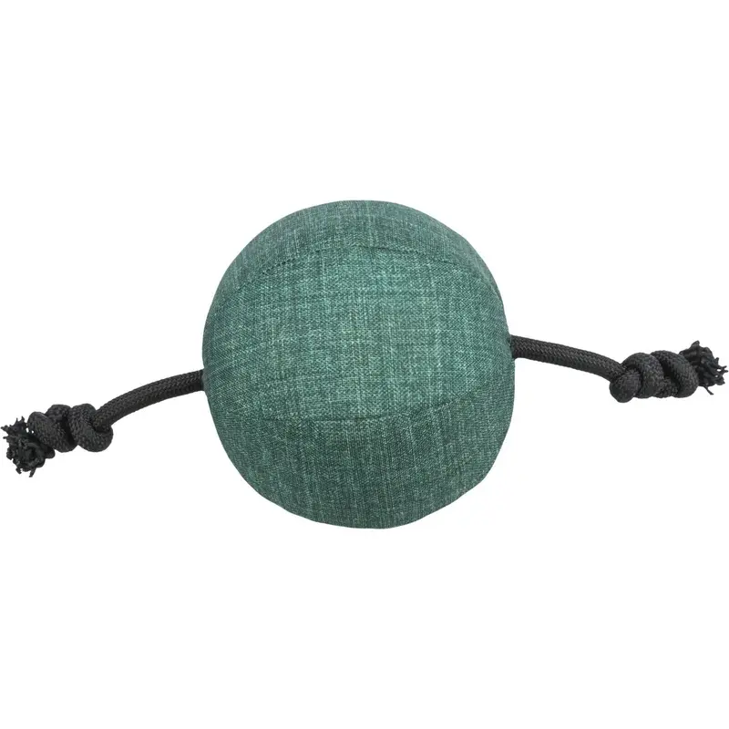 Trixie CityStyle ball with rope, fabric/rope, recycled,  14 ? 34 cm