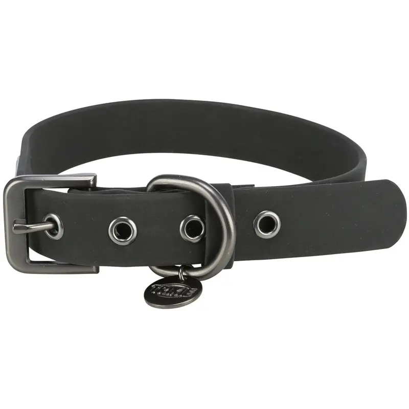 Trixie CityStyle collar, PVC, L??XL: 50??57 cm/30 mm, black