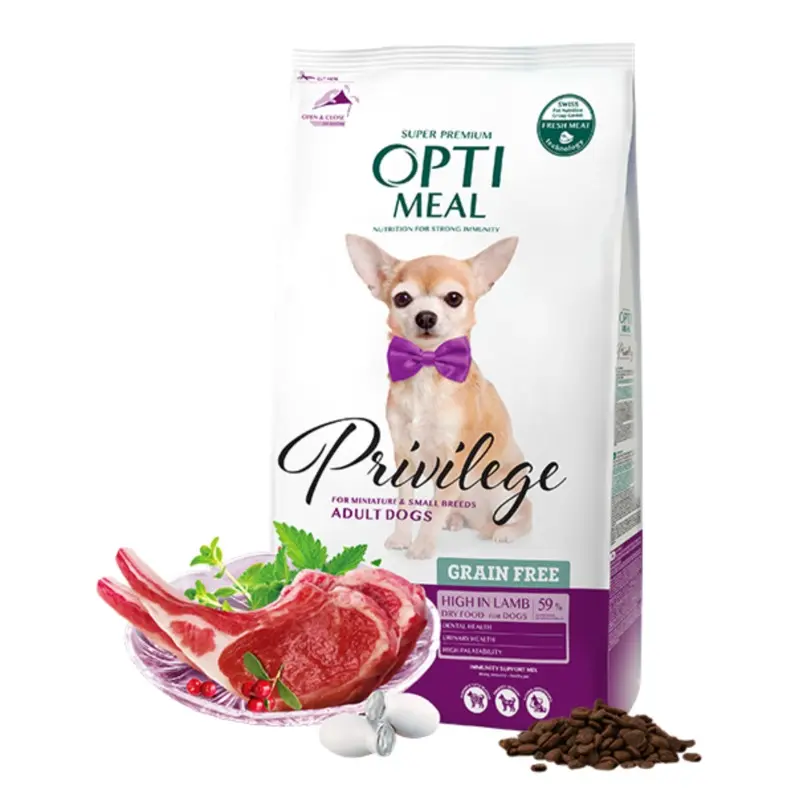 OPTIMEAL Privilege Dry Lamb for small dogs