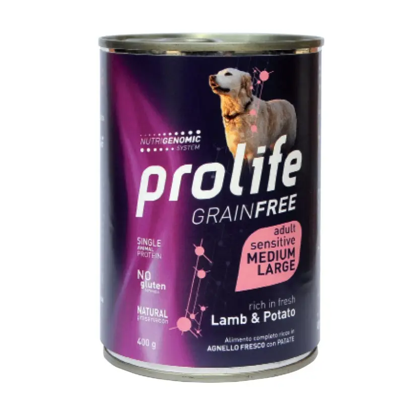 Prolife Grain Free Adult Sensitive Lamb & Potato - Medium/Large