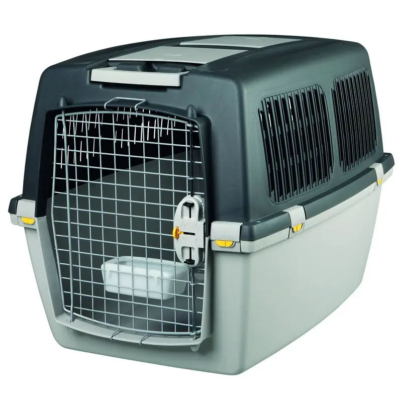 Trixie Gulliver 5 transport box, M: 58 x 60 x 79 cm, light grey/dark grey