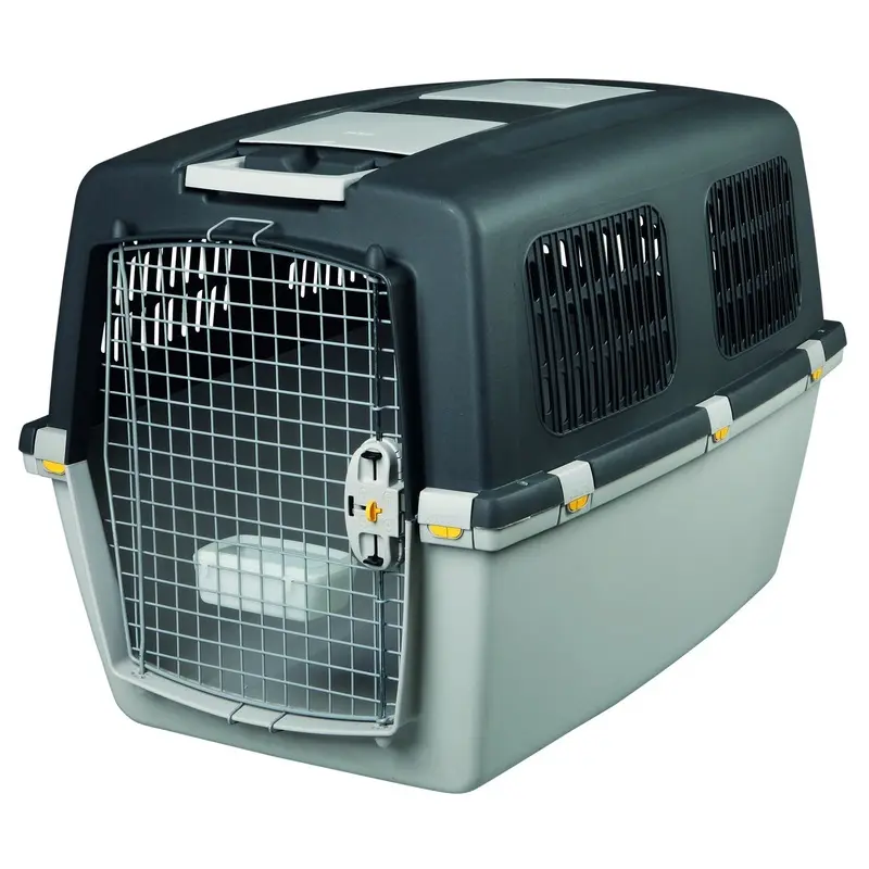 Trixie Gulliver 6 transport box, M-L: 64 x 64 x 92 cm, light grey/dark grey