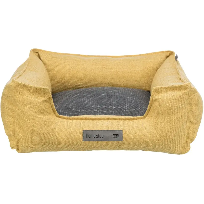 Trixie Talis bed square, 100 X 70 cm, yellow/dark grey