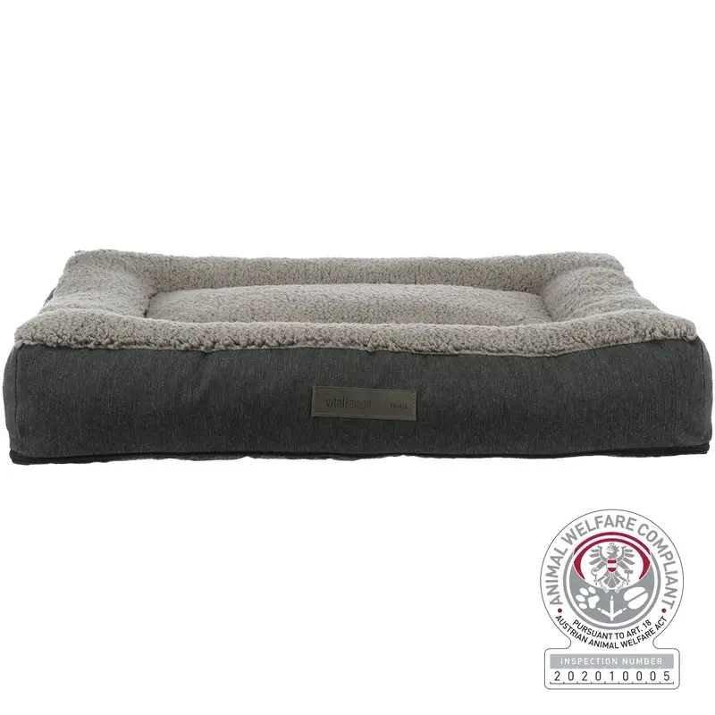 Trixie Bendson vital bed, square, 100 ? 70 cm, dark grey/light grey