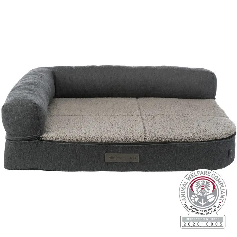 Trixie Bendson vital sofa, square, 80 ? 60 cm, dark grey/light grey