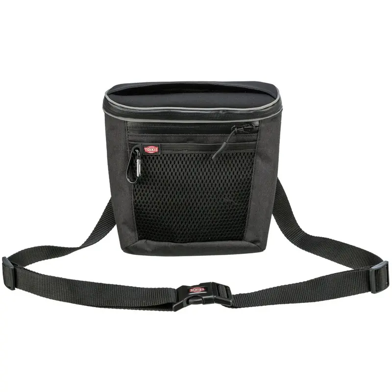 Trixie Duo Treat snack bag, 20 x 20 x 5 cm, anthracite