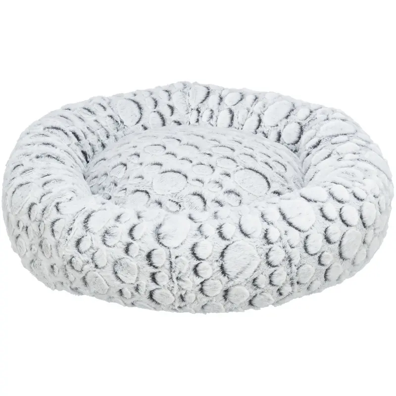 Trixie Mila bed round plush, 50 cm, white-grey