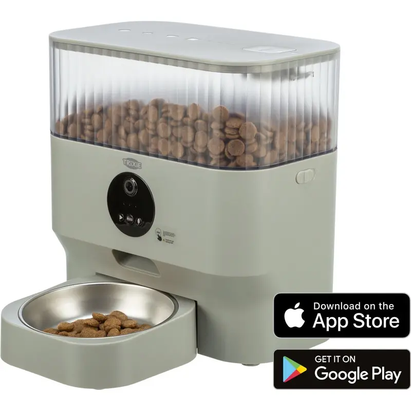Trixie Automatic feeder TX-C Smart 5.0l, 5 l/28 x 30 x 17 cm, light grey