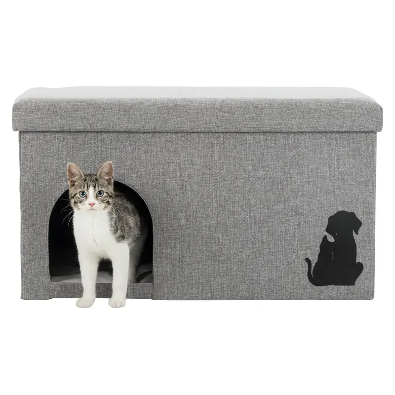 Trixie Kimy cuddly cave, 72 ?? 40 ?? 40 cm, LT GRY