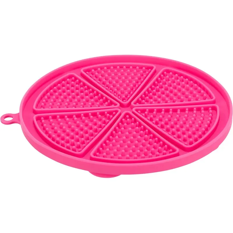 Trixie Lick'n'Snack mat with suction pad, silicone,  18 cm, pink