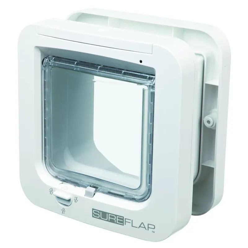 Trixie SureFlap DualScan 4-way flap w. microchip ident., 21 x 21 cm, white