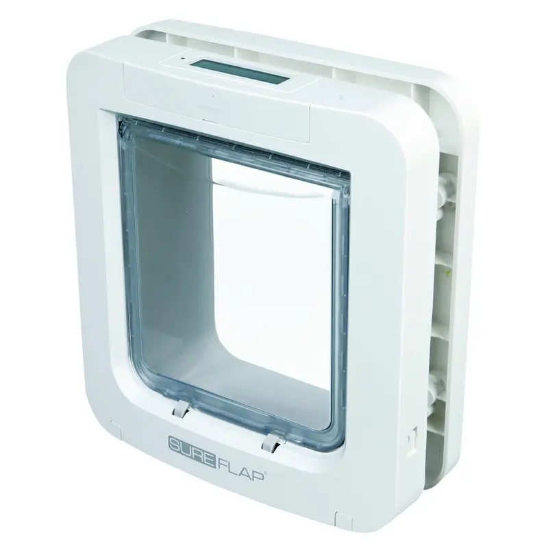 Trixie SureFlap DualScan 4-way flap w. microchip ident., 26.2 x 28.1 cm, white