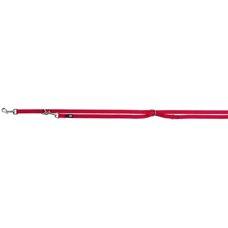Trixie Premium adjustable leash, XS-S: 2.00 m/15 mm, red
