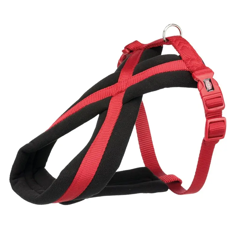 Trixie Premium touring harness, XS-S: 30-55 cm/15 mm, red