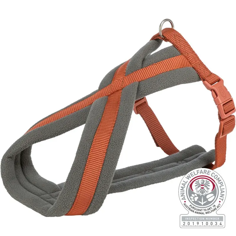 Trixie Premium touring harness, XSS: 3055 cm/15 mm, rust