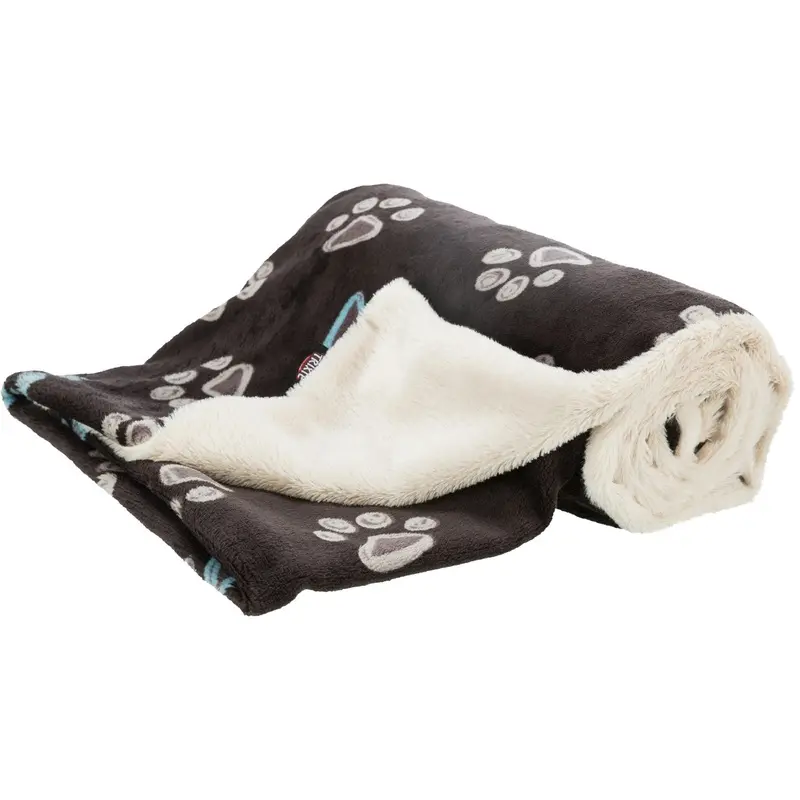 Trixie Jimmy blanket, soft plush, 150 x 100 cm, taupe/beige
