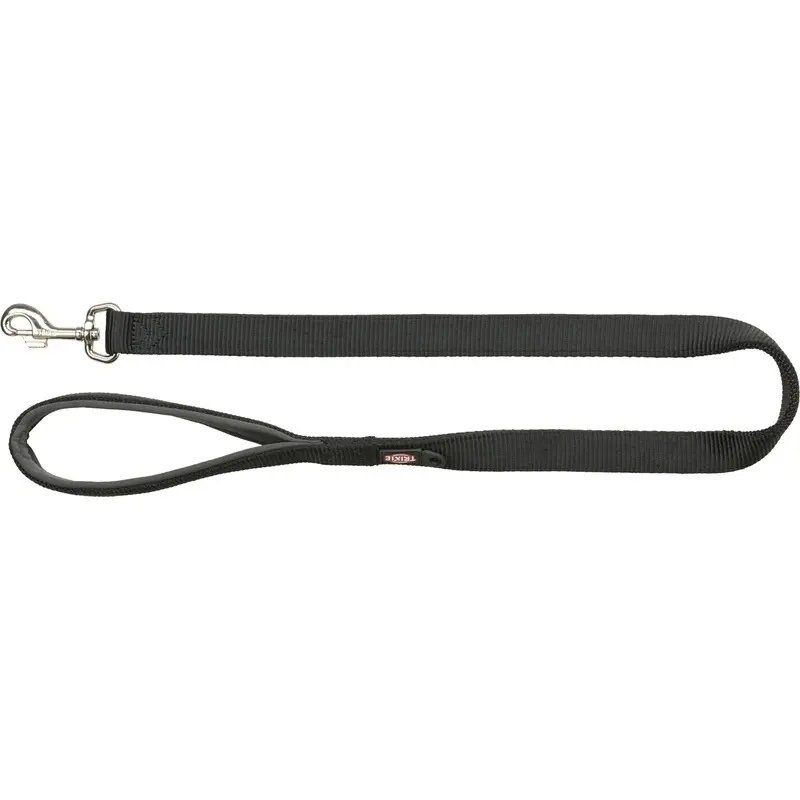 Trixie Premium leash, L-XL: 1.00 m/25 mm, black