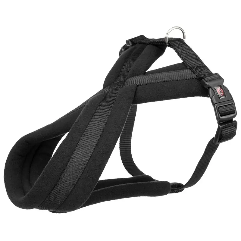 Trixie Premium touring harness, M: 45-80 cm/25 mm, black