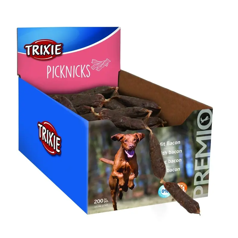 Trixie 200 PREMIO Picknicks, bacon, 8 cm/pc., 8 g/pc.
