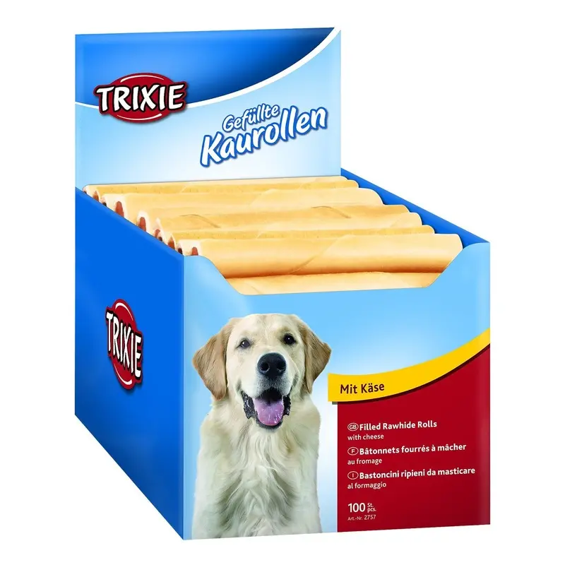 Trixie Chewing rolls filled with cheese, 12 cm, 22 g