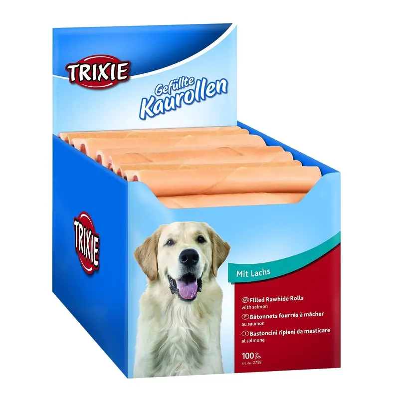 Trixie Chewing rolls filled with salmon, 12 cm, 22 g