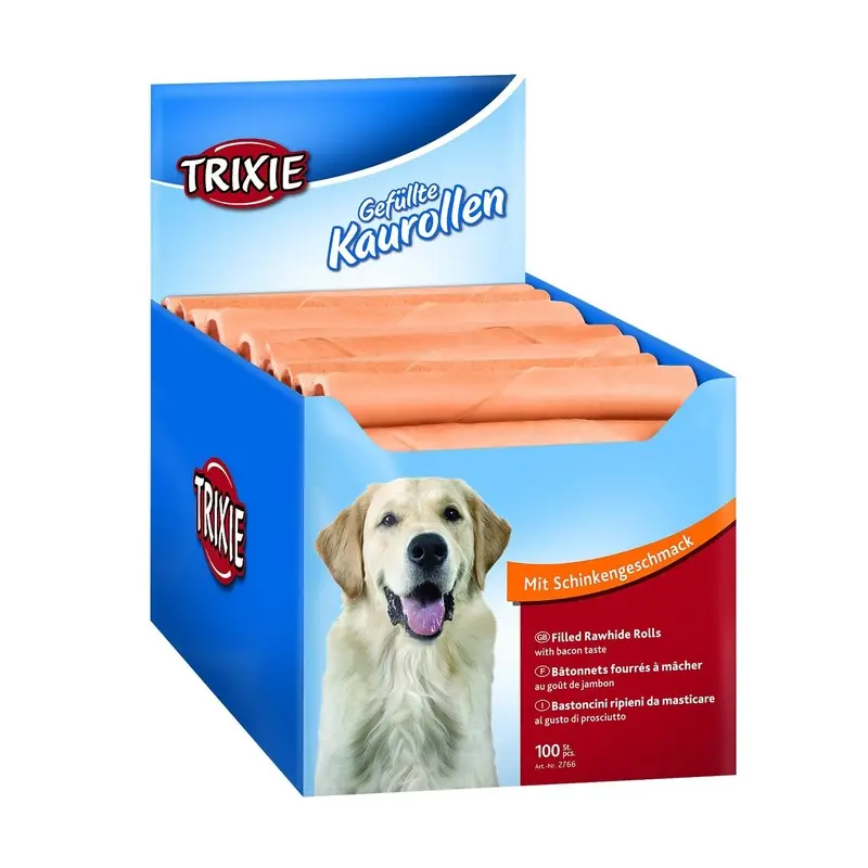 Trixie Chewing rolls with ham filling, 12 cm, 22 g