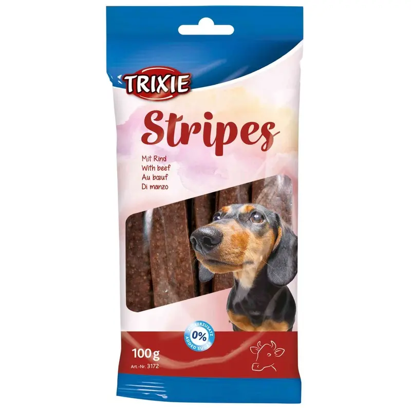 Trixie Stripes, beef, 10 pcs./100 g