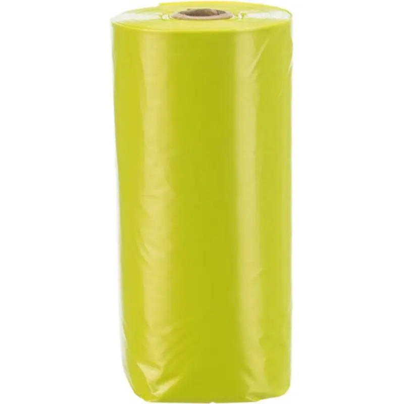 Trixie Dog Pick Up dog dirt bags with lemon scent, M, 4 rolls of 20 pcs., yellow