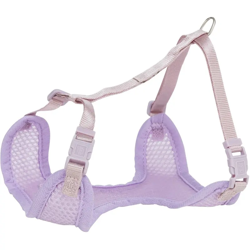 Trixie Junior puppy soft harness with leash, L: 3650 cm/10 mm, 2.00 m, light lilac