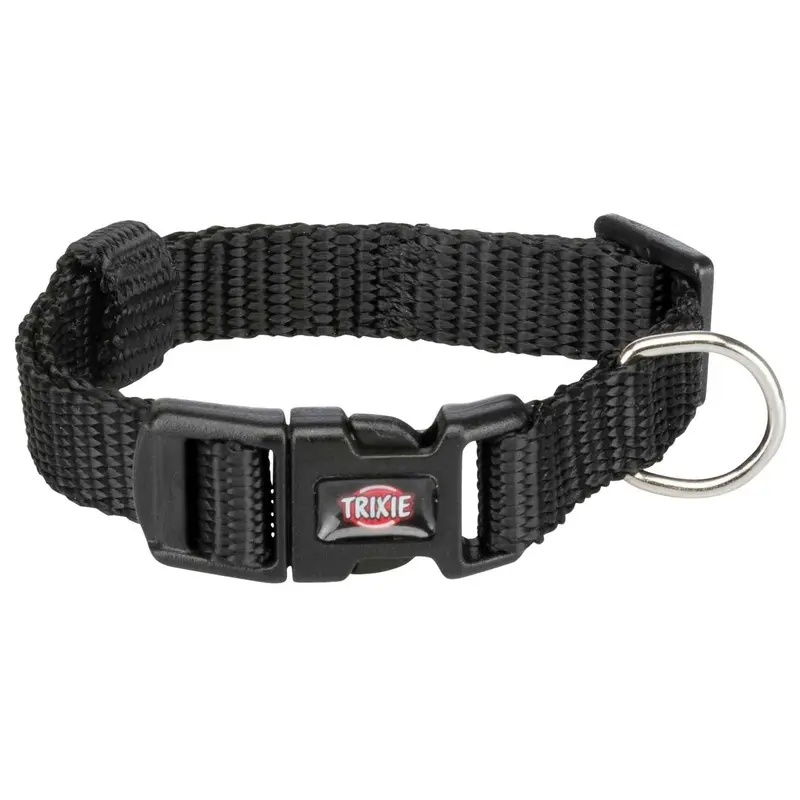 Trixie Premium collar, XXS-XS: 15-25 cm/10 mm, black