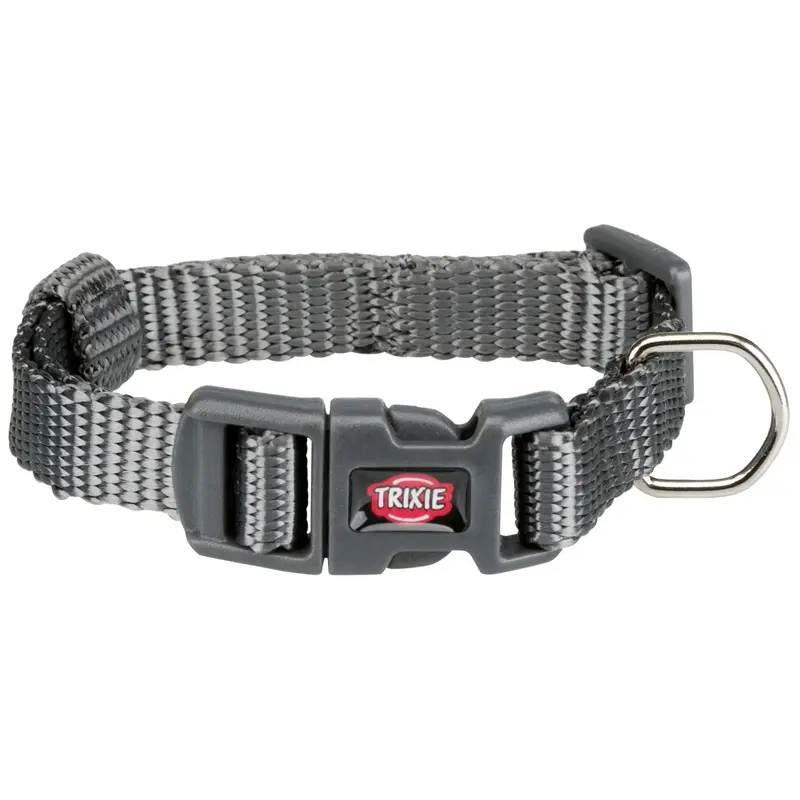 Trixie Premium collar, XXS-XS: 15-25 cm/10 mm, graphite