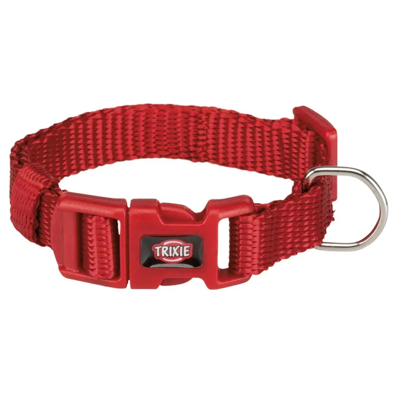 Trixie Premium collar, XXS-XS: 15-25 cm/10 mm, red