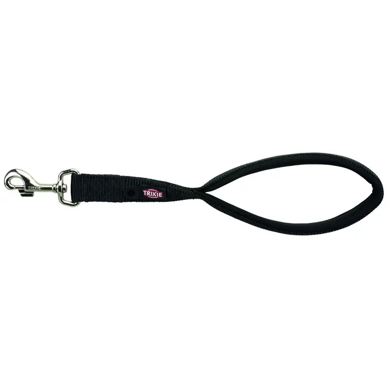 Trixie Premium short leash, M-XL: 37 cm/25 mm, black