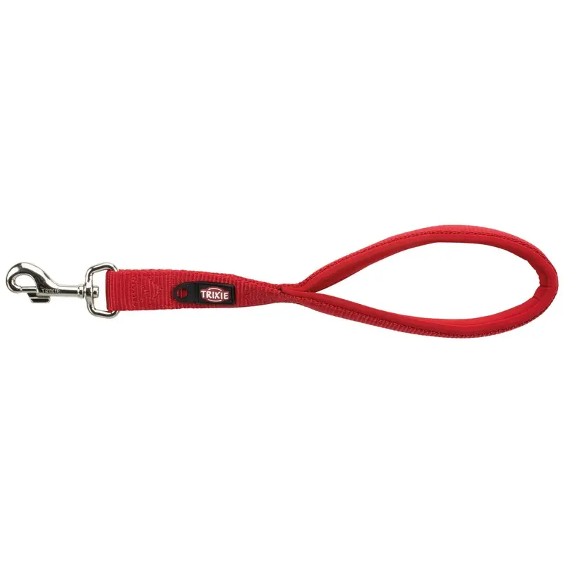 Trixie Premium short leash, M-XL: 37 cm/25 mm, red